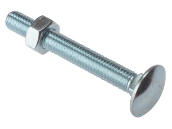 Carriage Bolt ZP M8x100 10 Per Bag