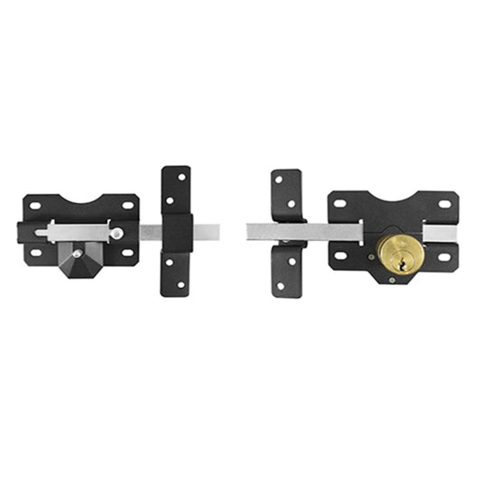 Double Locking Long Throw Lock 50mm Black