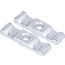 50mm 2' Turn Button x2 - Zinc