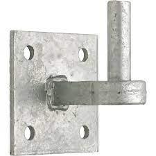 19mm Pin Hook on 4" x 4 Plates - Galv