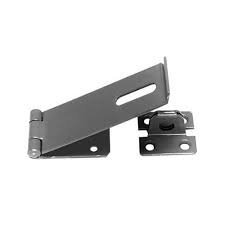 115mm 4.5" Safety Hasp & Staple - Black