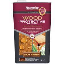 Barrettine Wood Protector Dark Brown 5L