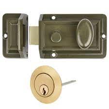Contract Traditional Night latch - 60mm - Green Case/Cylinder