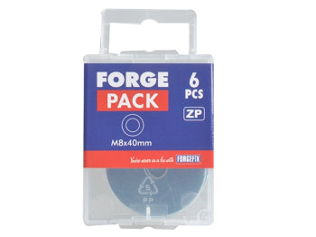 ForgePack Flat Washer 6 per pack ZP M6x40mm