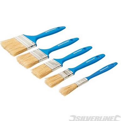 Silverline Disposable 5pc Paint Brush